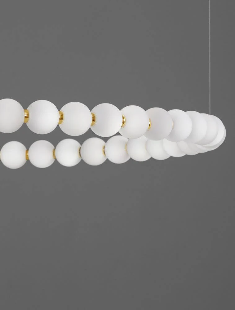 Perla LED Pendelleuchte 46-flammig Ø 104cm 3000K Gold