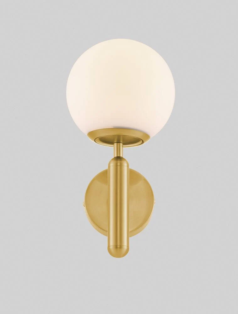 Monet Wandleuchte Gold, Weiß