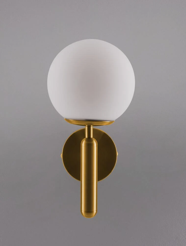 Monet Wandleuchte Gold, Weiß