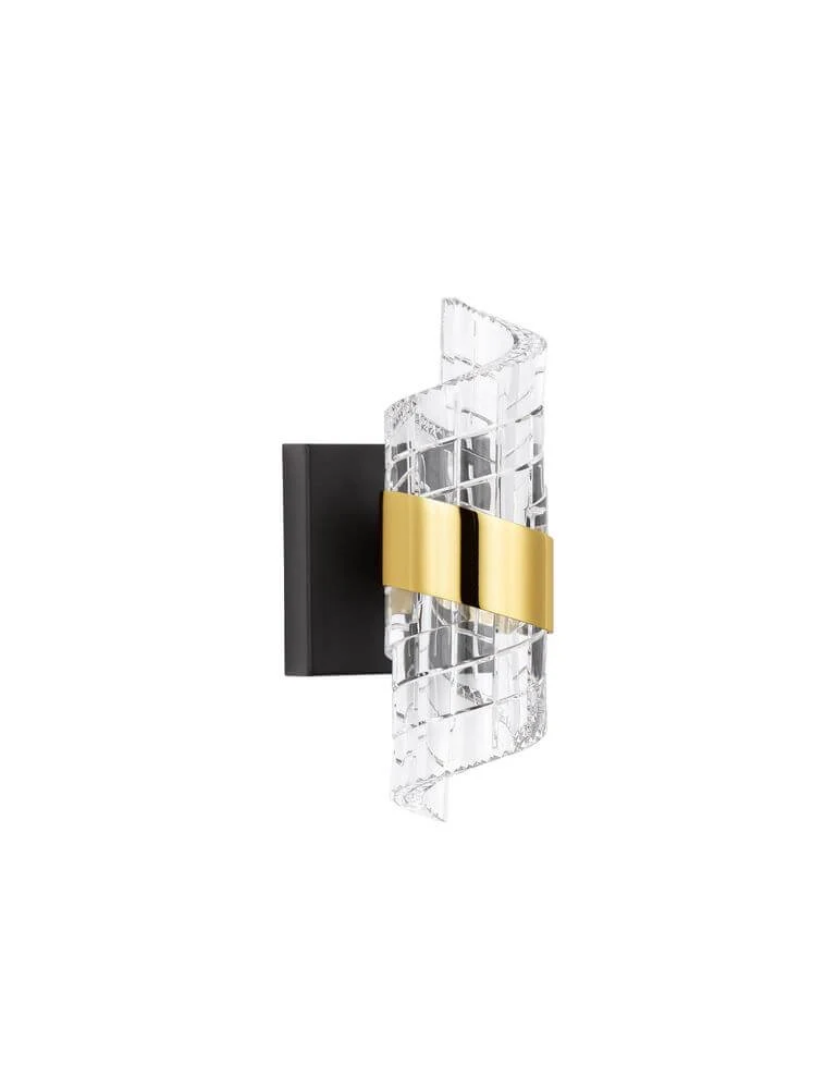 Seneca LED Wandleuchte 3000K Schwarz, Gold