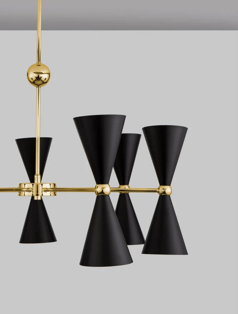 Gala Pendelleuchte Gold, Schwarz