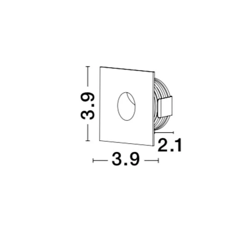 Passagio LED Außenwandeinbauleuchte Quadratisch Rund 3000K Weiß IP54