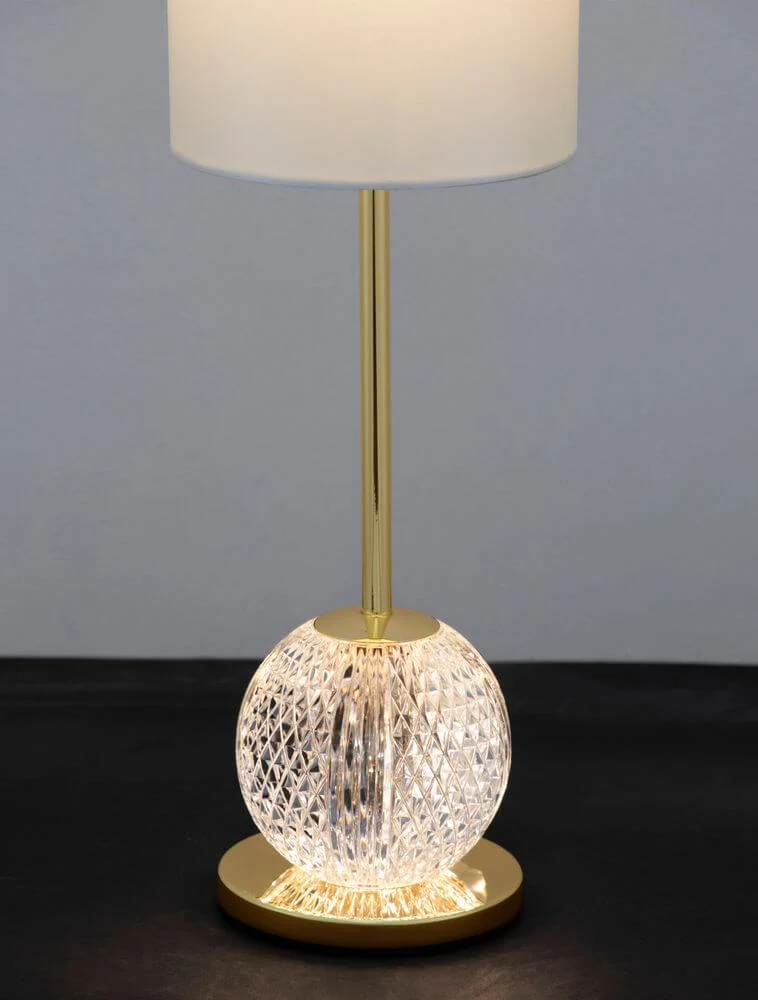 Brille LED Tischleuchte 2-flammig Ø 15,4cm 3200K Gold