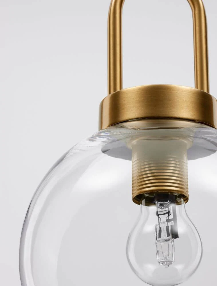 Irvine Pendelleuchte Ø 20cm Gold, Transparent