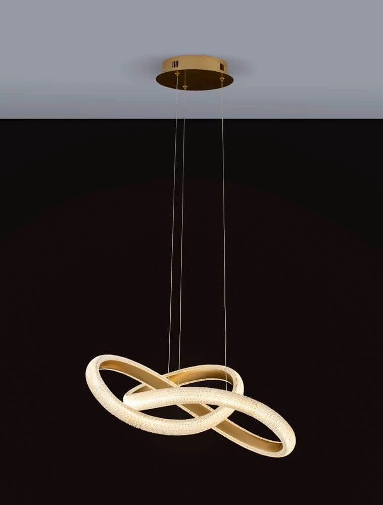 Medora LED Pendelleuchte Ø 52,5cm 3000K Messing-Gold