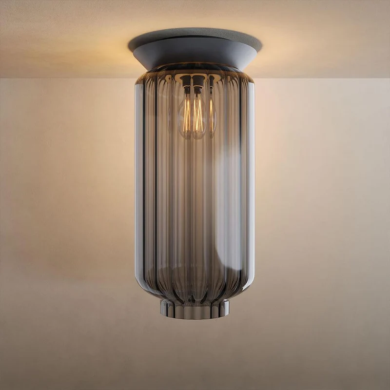 s.luce Velo Glas-Deckenleuchte E27