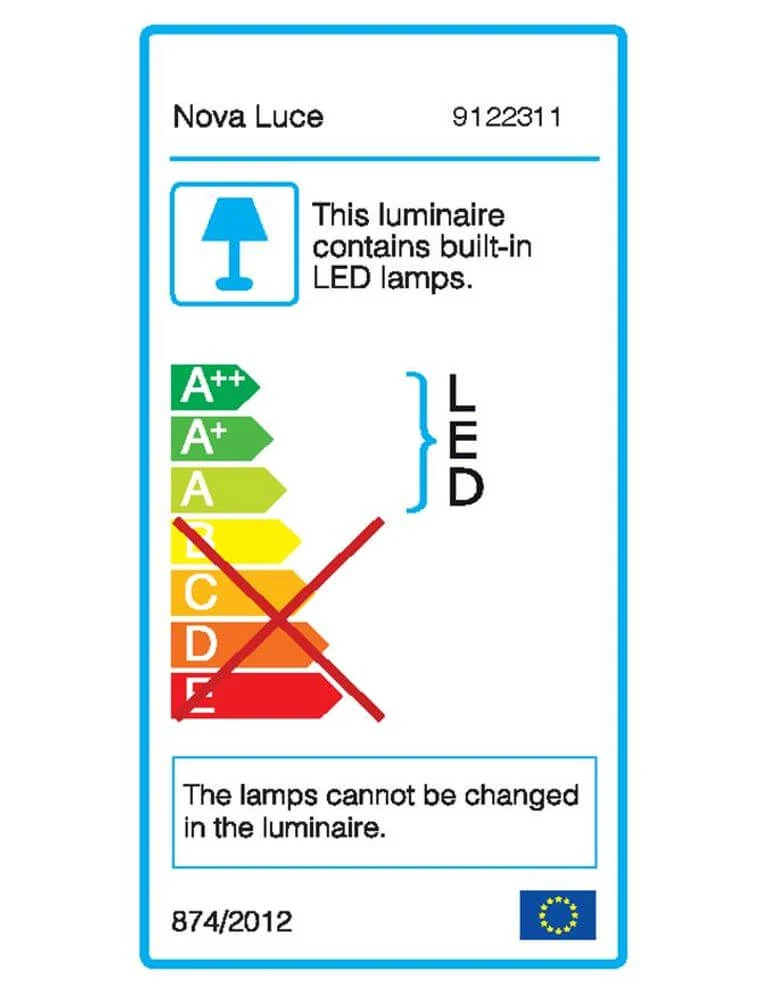 Sabia LED Bad Wandlampe 1 Schirm Chrom IP44