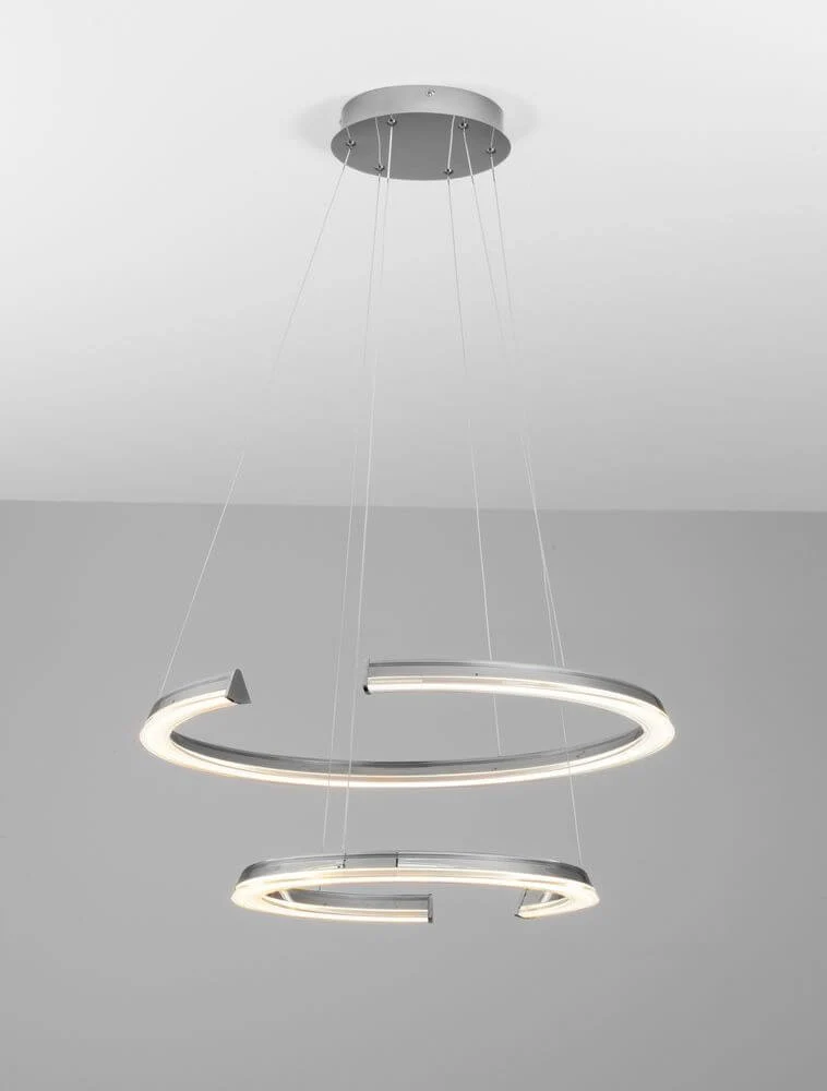 Elmo LED Pendelleuchte 2-flammig Ø 63cm 3500K Chrom
