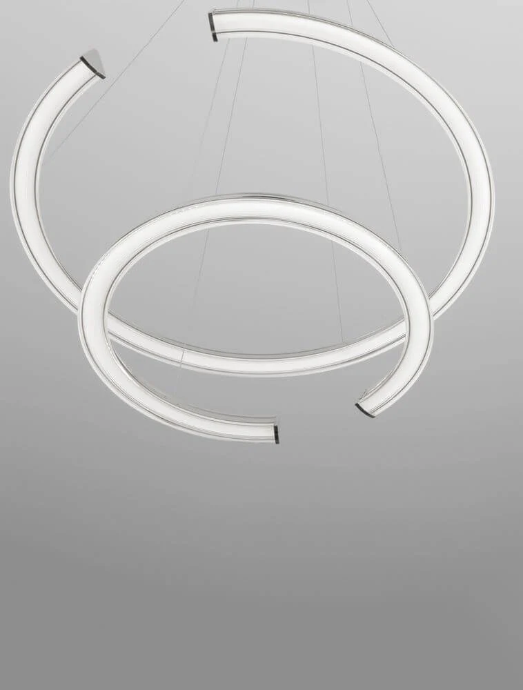 Elmo LED Pendelleuchte 2-flammig Ø 63cm 3500K Chrom