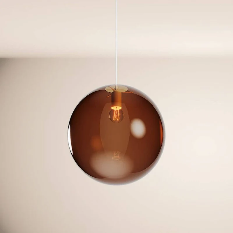s.luce Orb Glaskugel Galerieleuchte Aufhängung 500cm Weiß