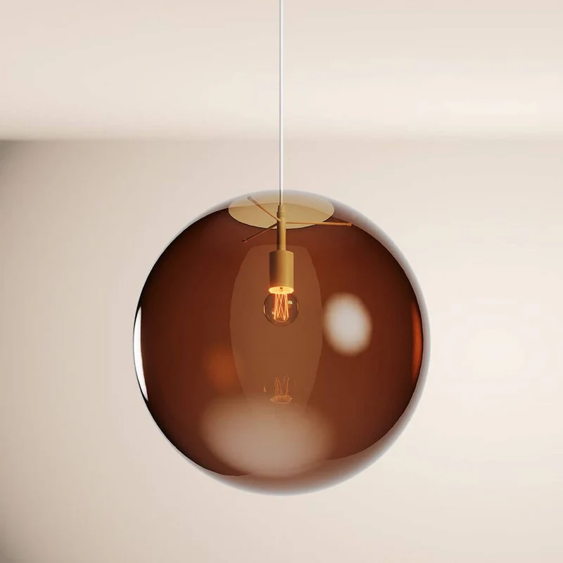 s.luce Orb Glaskugel Galerieleuchte Aufhängung 500cm Weiß