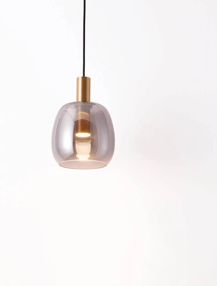 Imatia Pendelleuchte Ø 16cm 3000K Gold, Rauch