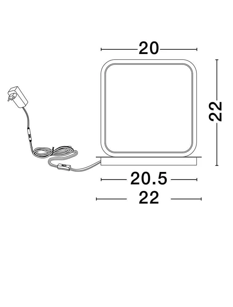Imar LED Tischleuchte 3200K Schwarz, Gold