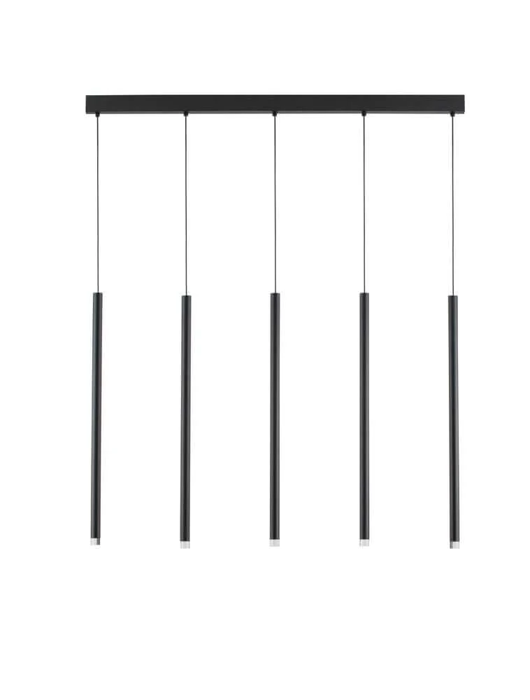 Dandia LED Pendelleuchte 5-flammig 3000K Schwarz