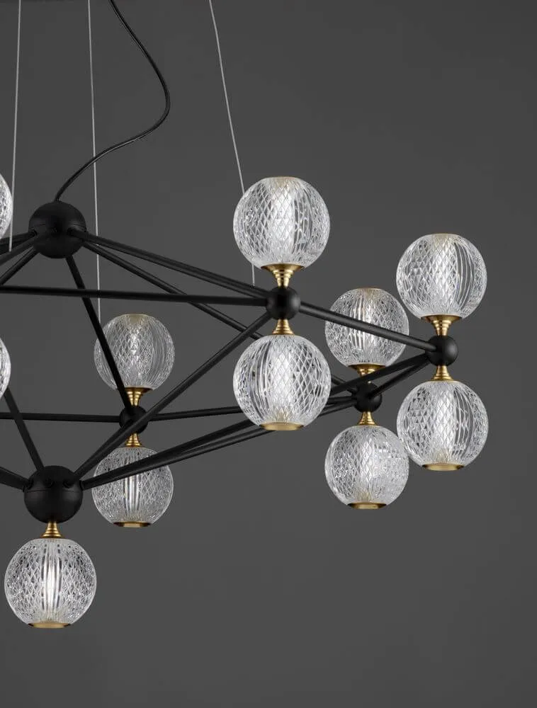 Belinda LED Pendelleuchte Ø 105cm 17-flammig