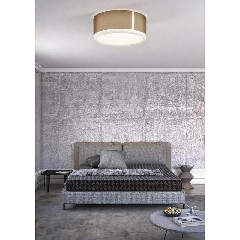Apollo LED Deckenleuchte Ø 65cm Textil Anthrazit Dimmbar
