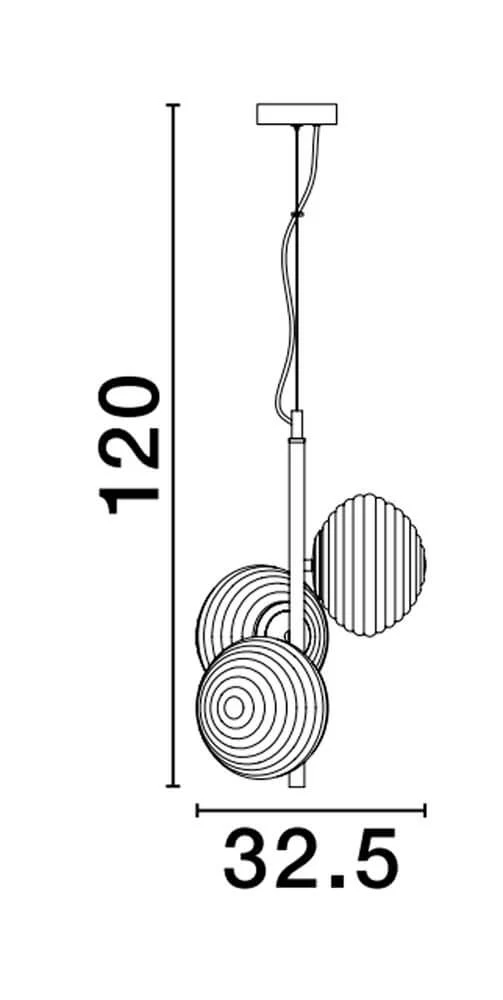 Allen Pendelleuchte 3-flammig Ø 32,5cm
