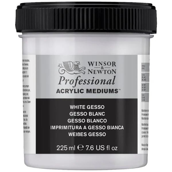 Winsor and Newton - Professional Artists' Acrylic White Gesso - 225ml -