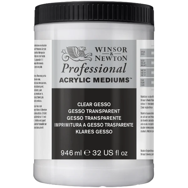 Winsor and Newton - Professional Artists' Acrylic Clear Gesso 946ml