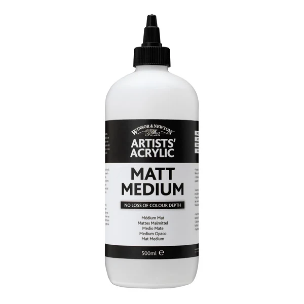 Winsor and Newton - Artists' Acrylic Matt Medium - 500ml -