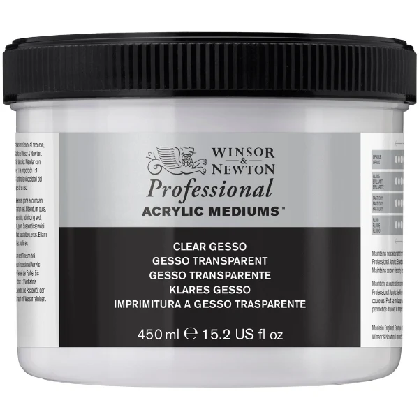 Winsor and Newton - Professional Artists' Acrylic Clear Gesso - 450ml
