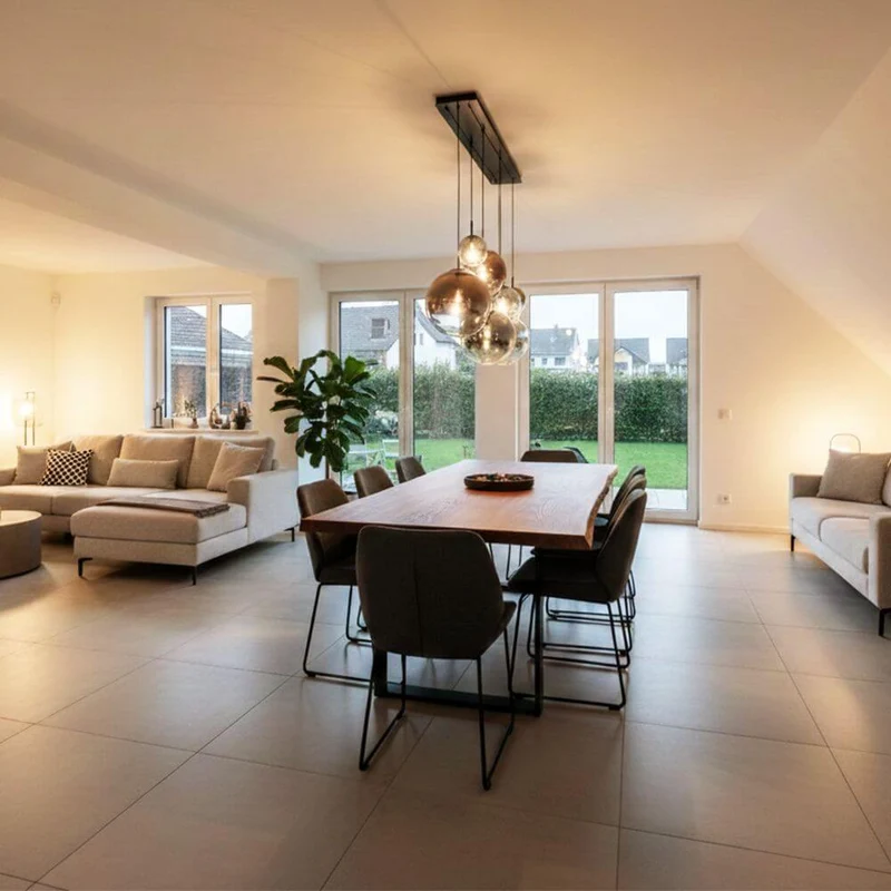 s.luce Orb 5-flammige Esstischlampe 2-reihig 160cm