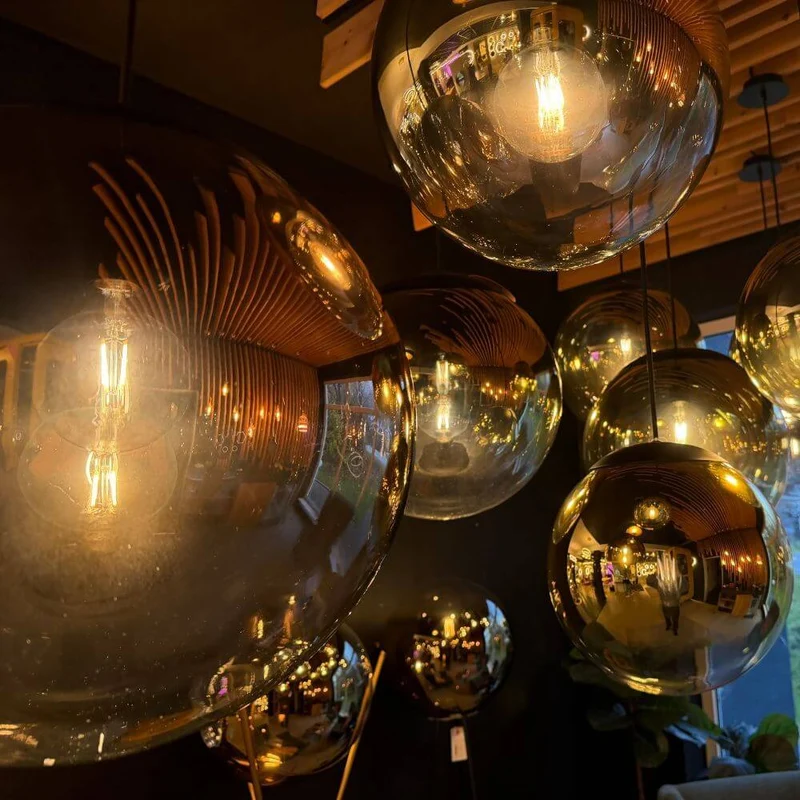 s.luce Orb Esstisch-Hängeleuchte 5-flammig 160cm