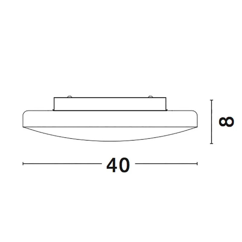 Nova Luce Ivi Bad Deckenlampe Weiß Glas