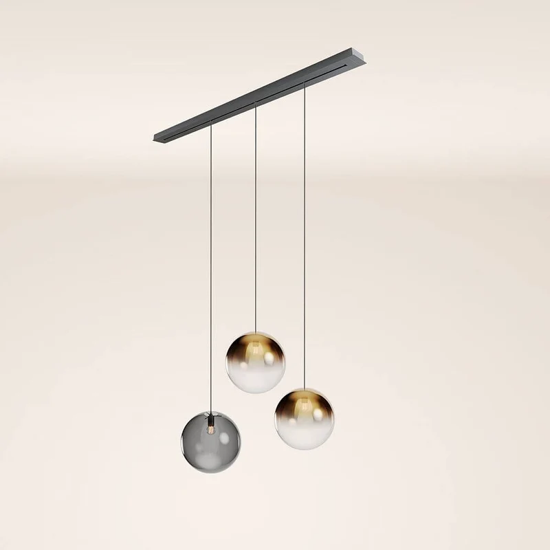 s.luce Orb Esstischleuchte 3-flammig 160cm Ø 3x40