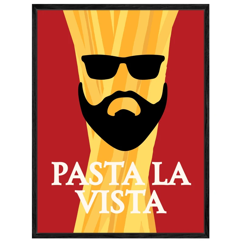 Pasta la Vista Leinwandbild