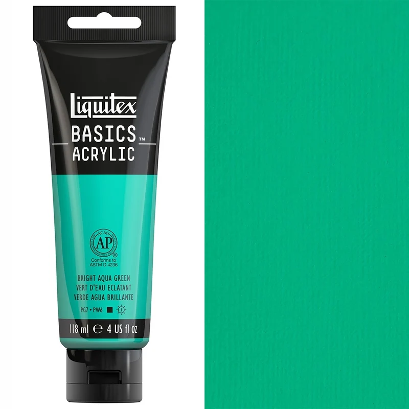 Liquitex - Basics Acrylic Colour - 118ml Bright Aqua Green