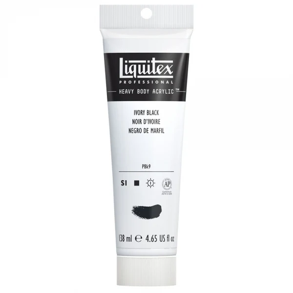 Liquitex - Heavy Body Acrylic Colour - 138ml Ivory Black