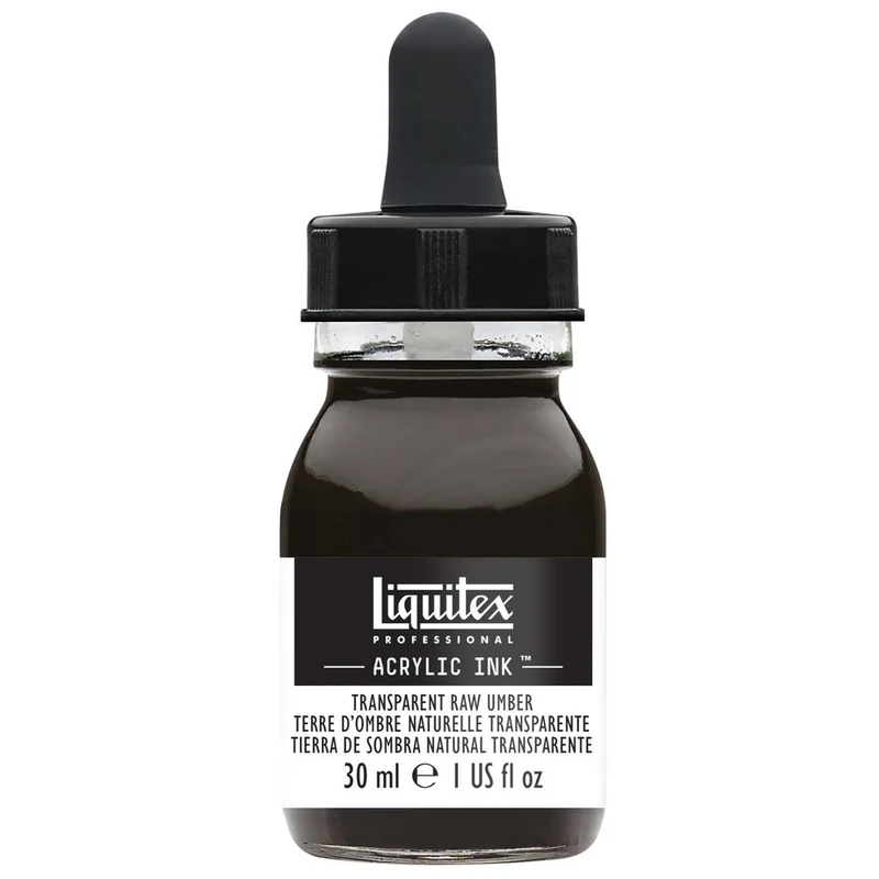 Liquitex - Acrylic Ink - 30ml Transparent Raw Umber
