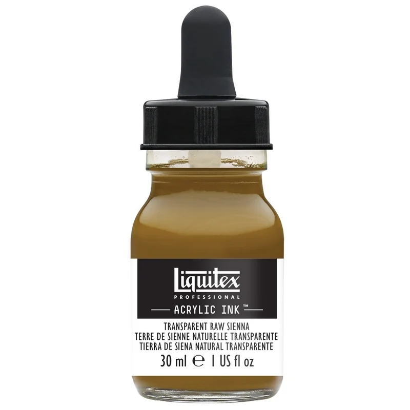 Liquitex - Acrylic Ink - 30ml Transparent Raw Sienna