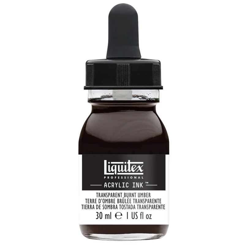Liquitex - Acrylic Ink - 30ml Transparent Burnt Umber