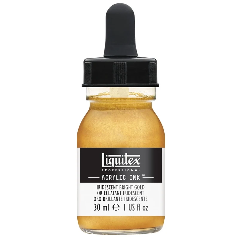 Liquitex - Acrylic Ink - 30ml Iridescent Bright Gold