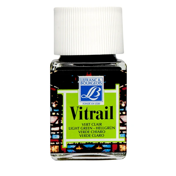 Lefranc & Bourgeois - Vitrail Glass & Tile Paint - 50ml Light Green