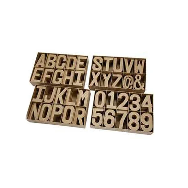 Create Craft - Display box - large letters 20.5 cm - Large - 160 Assorted 4 of each letter and Number