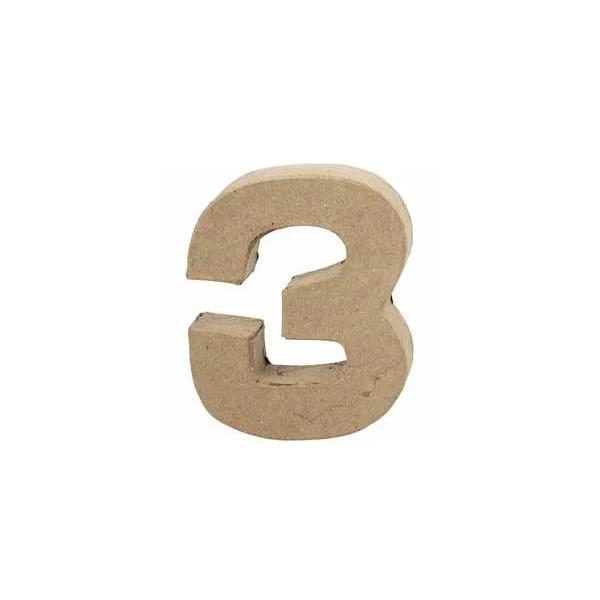 Create Craft - Number - Small - 10cm - 3 - 1piece
