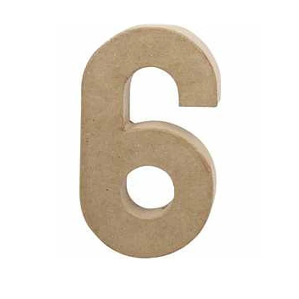 Create Craft - Number - Large - 20.5 cm - 6 - 1piece