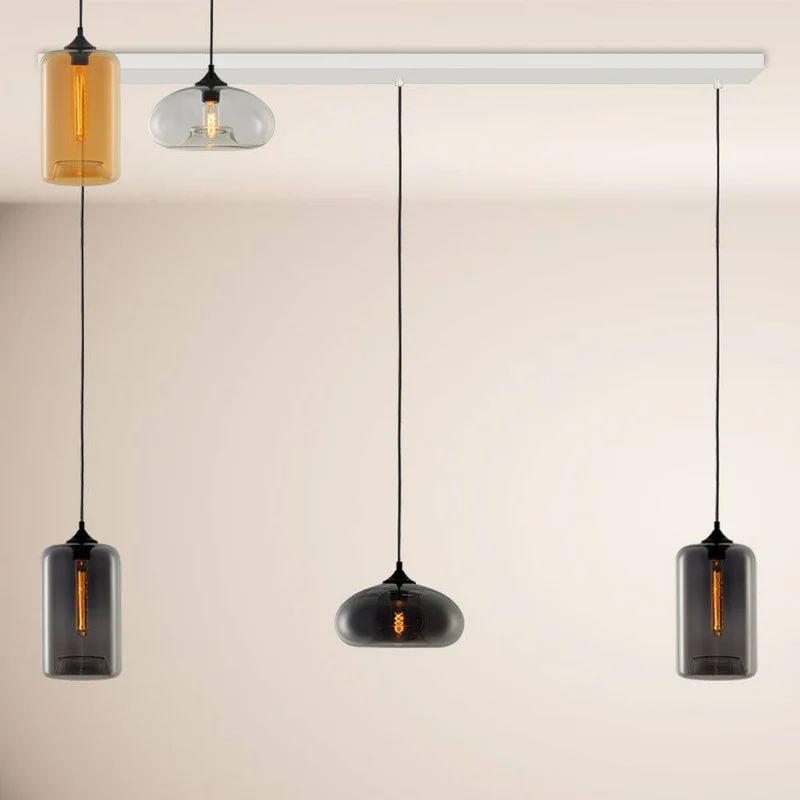 s.luce Cruet Esszimmerlampe 2 bis 5-flammig Balken 160cm