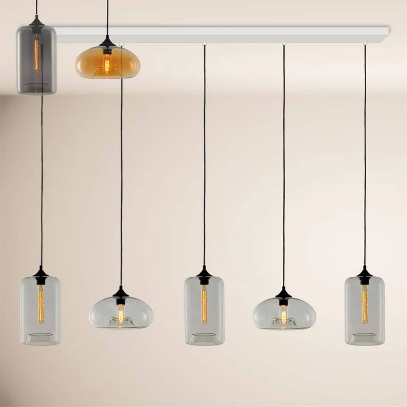 s.luce Cruet Esszimmerlampe 2 bis 5-flammig Balken 160cm