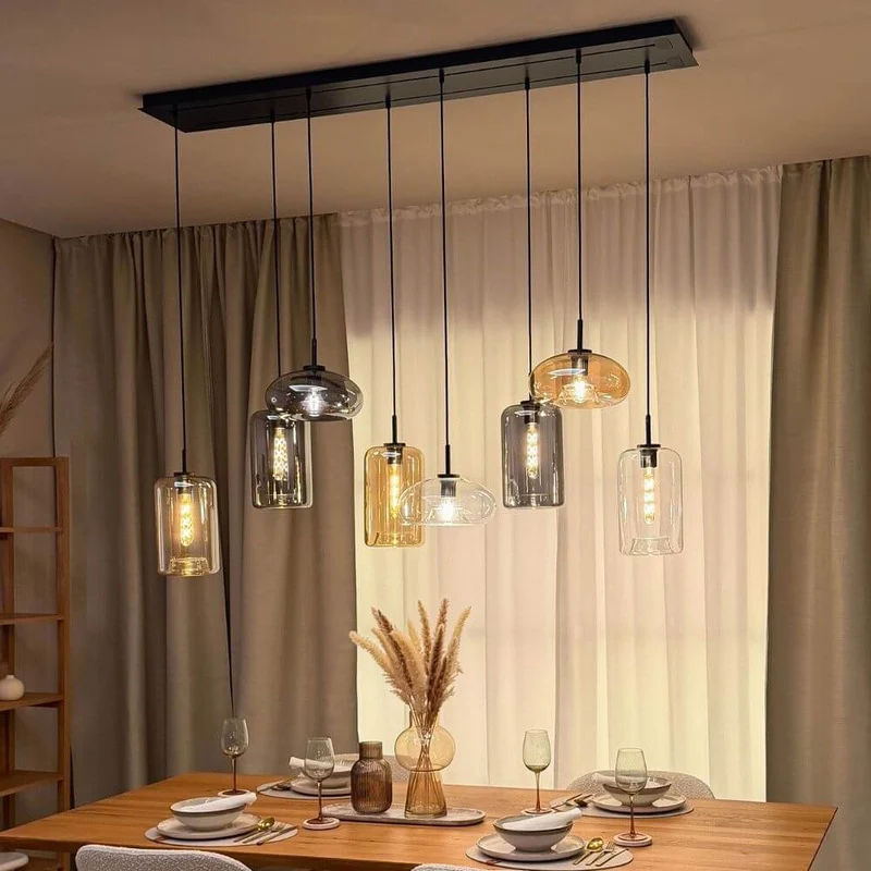 s.luce Cruet Low Esstisch-Hängeleuchte 2 bis 5-flammig 160cm