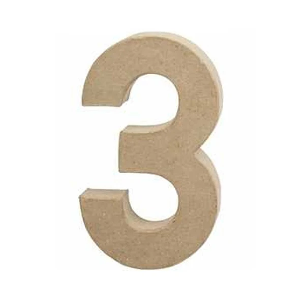 Create Craft - Number - Large - 20.5 cm - 3 - 1piece