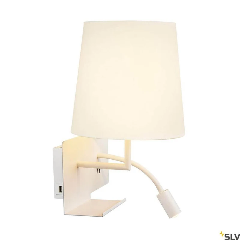 Somnila Flex LED Wandaufbauleuchte Weiß inkl. USB