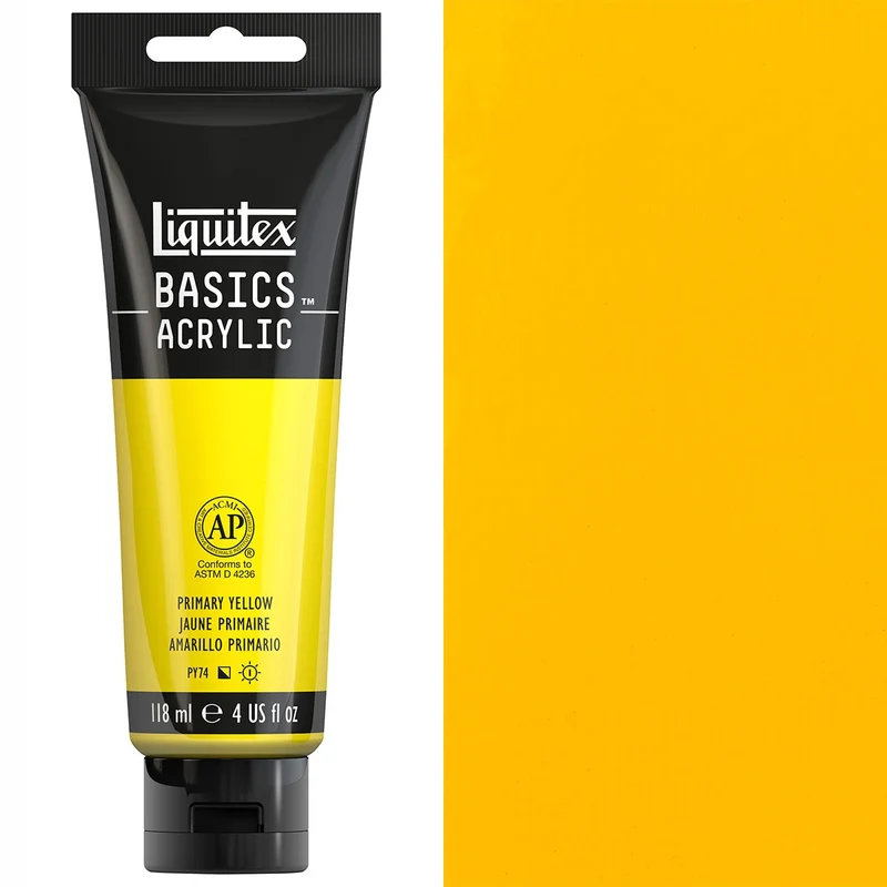 Liquitex - Basics Acrylic Colour - 118ml Primary Yellow