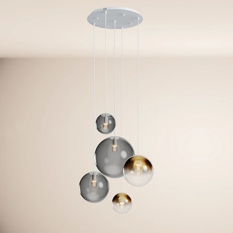 s.luce Orb 5-flammige Galerielampe Modular