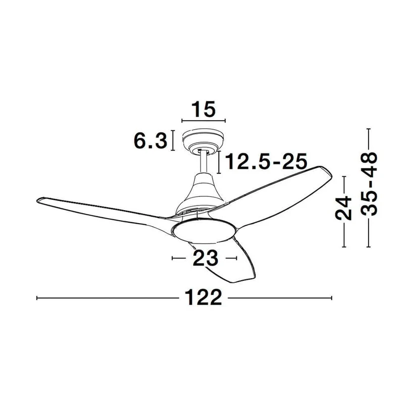 Samoa LED Ventilator Metall