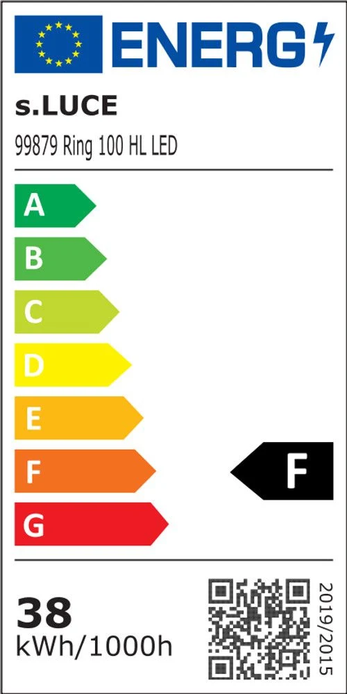 s.luce LED Ring Hängelampe 2-flammig Exzentrisch
