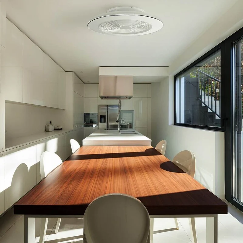 Alisio LED-Deckenleuchte + Ventilator